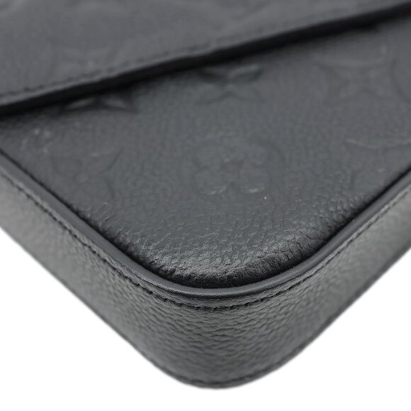 Louis Vuitton Felicie Pochette Monogram Empreinte Crossbody Bag Black - Picture 8 of 14